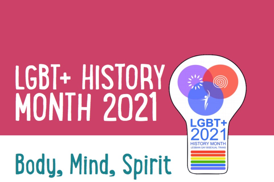 LGBT+ History month 2021. Body, Mind, Spirit.