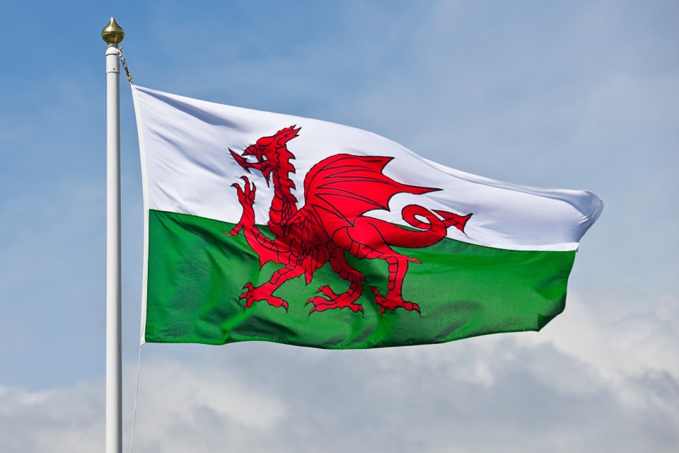 The welsh flag